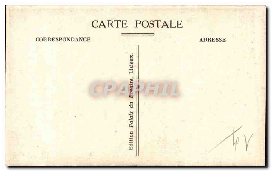 Lisieux - Manoir de la Salamandre - CPA — Verso