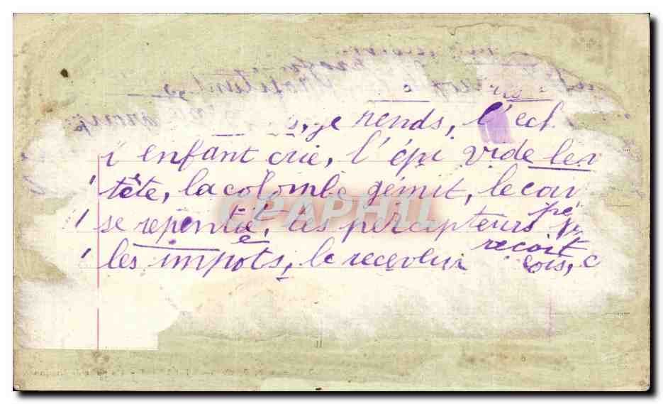 CPA Missions des PP du saint Esprit Un posdt de mission  — Rückseite