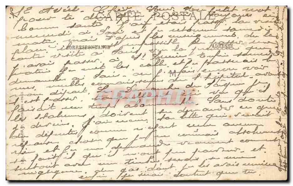 CPA Militaria Villers au Bois L eglise en ruines — Rückseite
