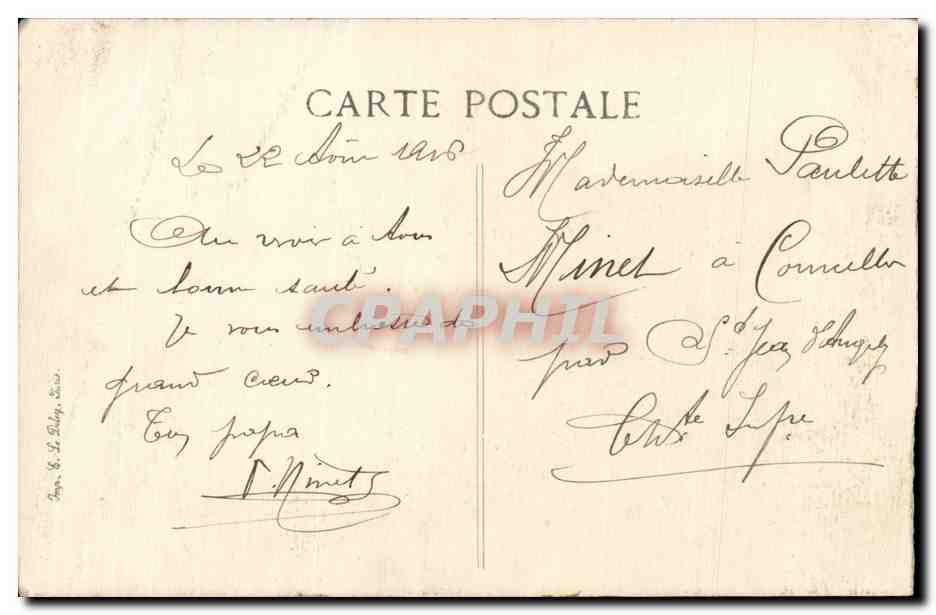 Battaglia della Marna — Entrata del terrier del Kronprinz — Villers-aux-Vents — 1914 — Verso