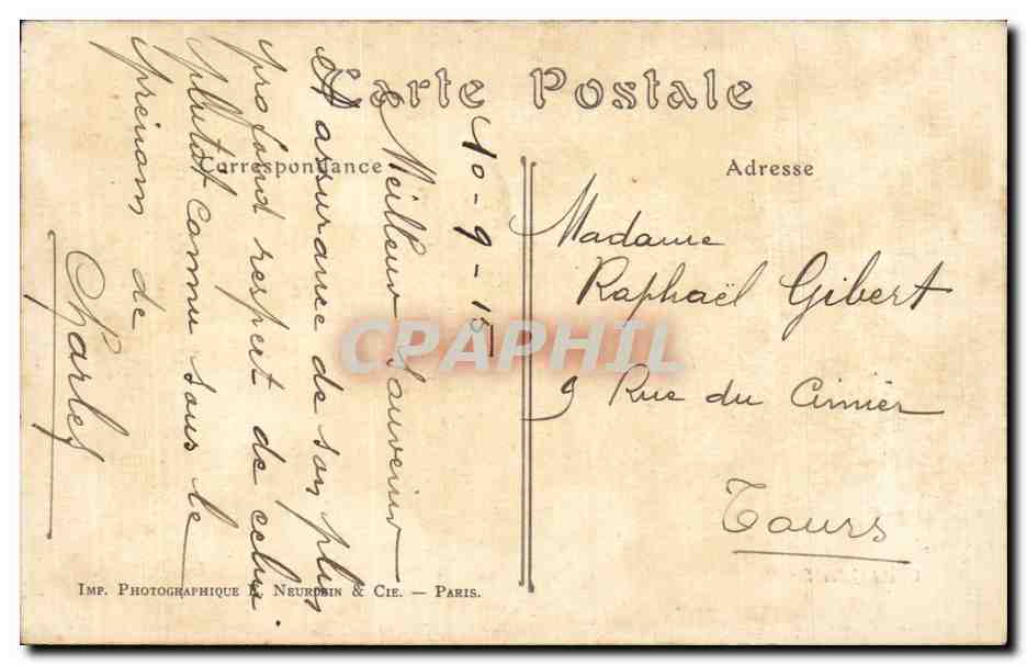 Portail de la Cathédrale de Reims — Bombardement de Reims, au 1er Mars 1915 — Visé Paris, N° 124 — Reverso