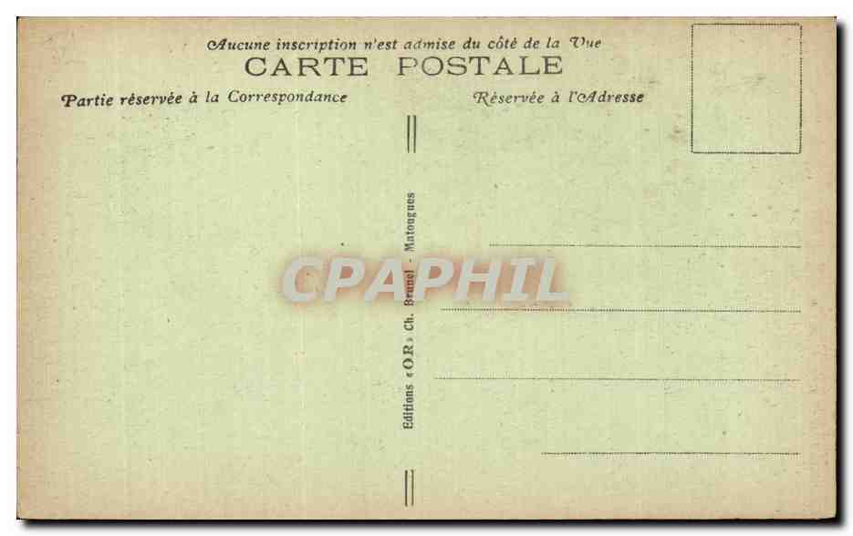 CPA Militaria Reims Hotel de ville — Rückseite
