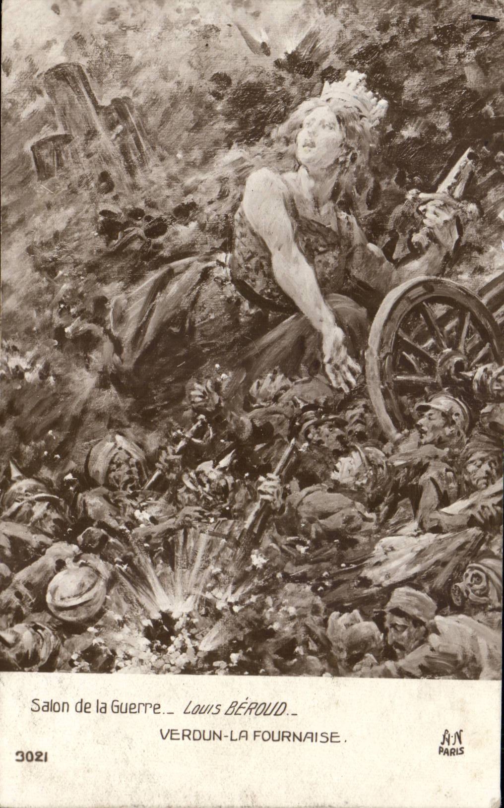 CPA Militaria Salon de la guerre Verdun La Fournaise