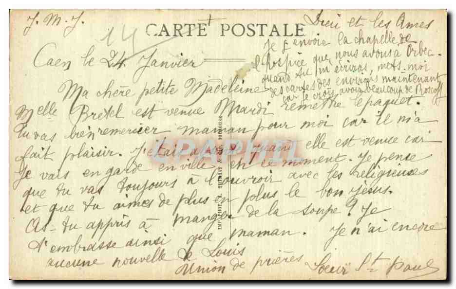 Orbec - La Chapelle de l Hospice - CPA  — Back