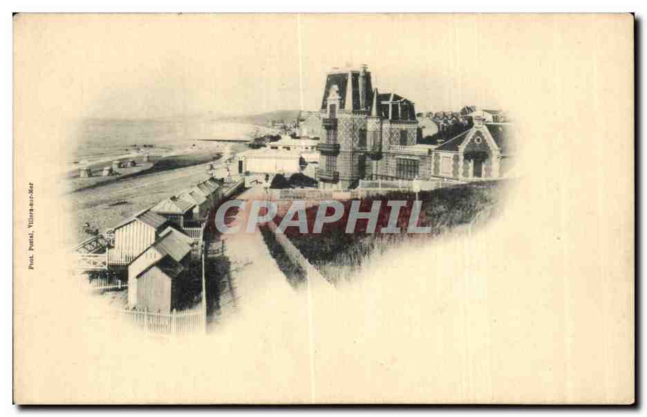 Poul, Villiers-sur-Mer — vista de la playa y de los edificios — editor desconocido