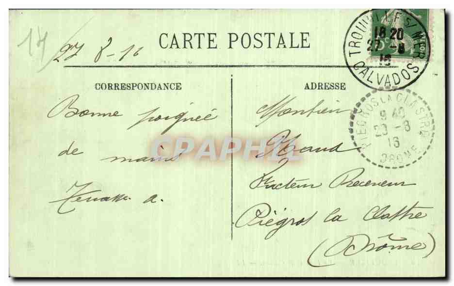 Trouville — Le Port et le Casino — LL. — Verso