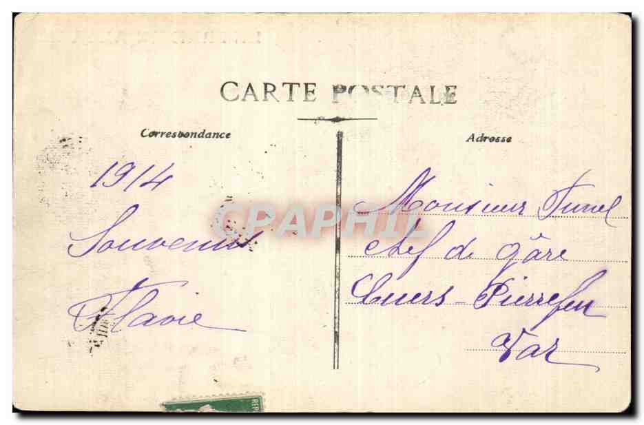 CPA Militaria Entree en Alsace — Rückseite