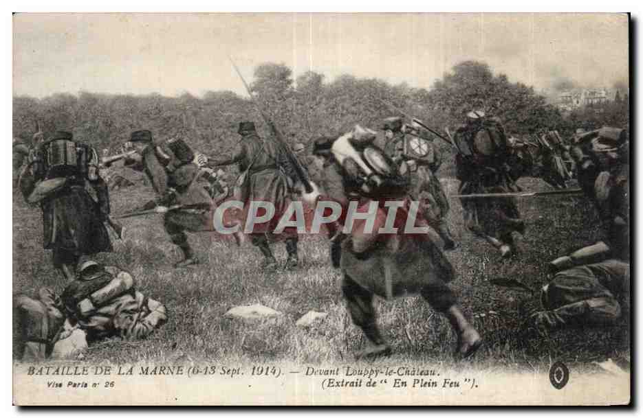 Bataille de la Marne (6-13 Sept. 1914) — Devant Douppy-le-Château — Vise Parla n° 26