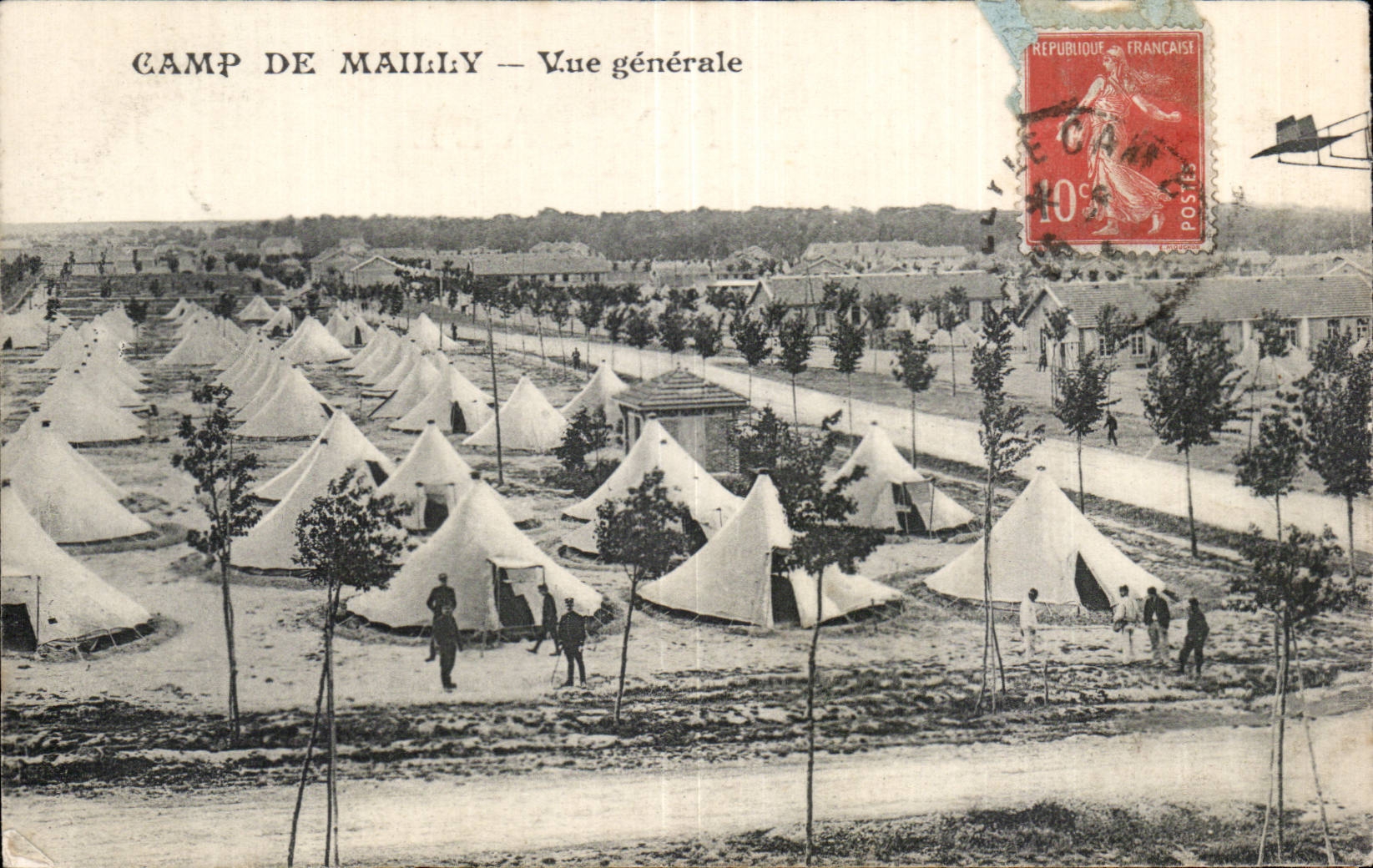 CPA Militaria Camp de Mailly Vue generale