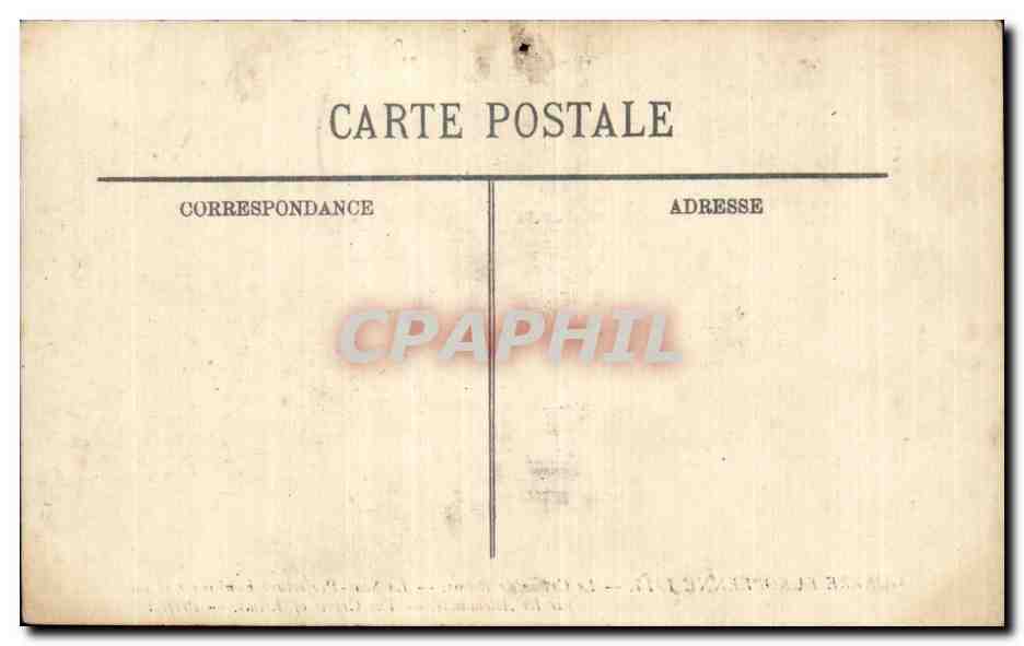 CPA Militaria Le crime de Reims La sous prefecture bombardee et incendiee — Verso