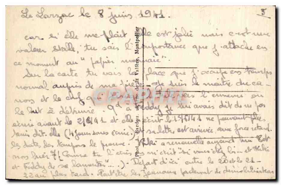 CPA Militaria Artillerie en campagne Pendant le tir — Rückseite