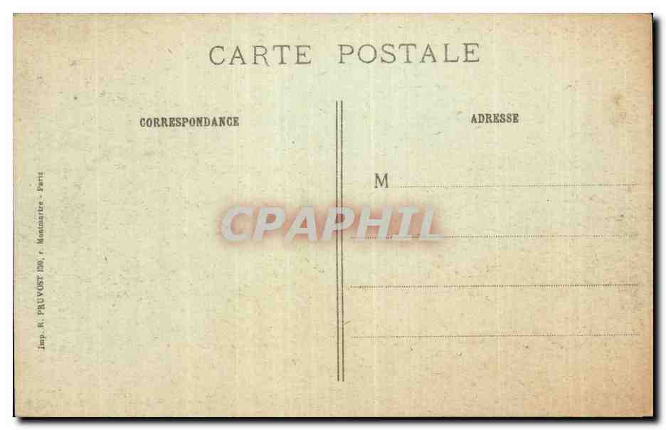 Estrées (Somme) — Les ruines de l'Église — Visé Paris 1030 — Verso