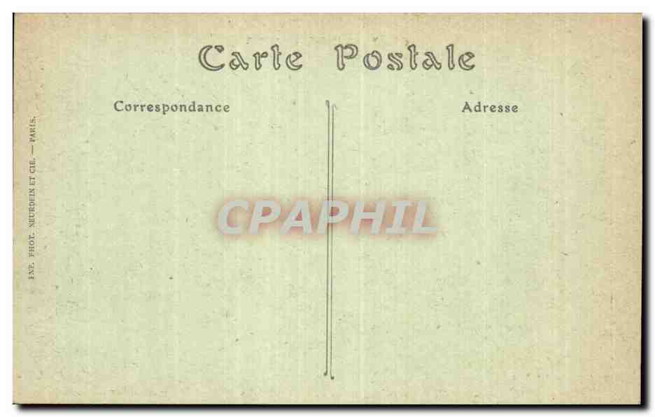 CPA Militaria Bataille de la Marne Montceau apres le bombardement par les allemands — Rückseite
