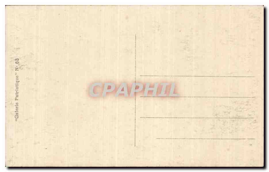 CPA Militaria Albert 1er Roi de Belgique — Rückseite