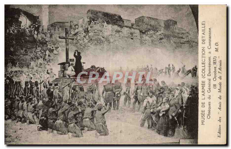 CPA Militaria Paris Musee de l armee Obseques du general Danremont a Constantine Algerie