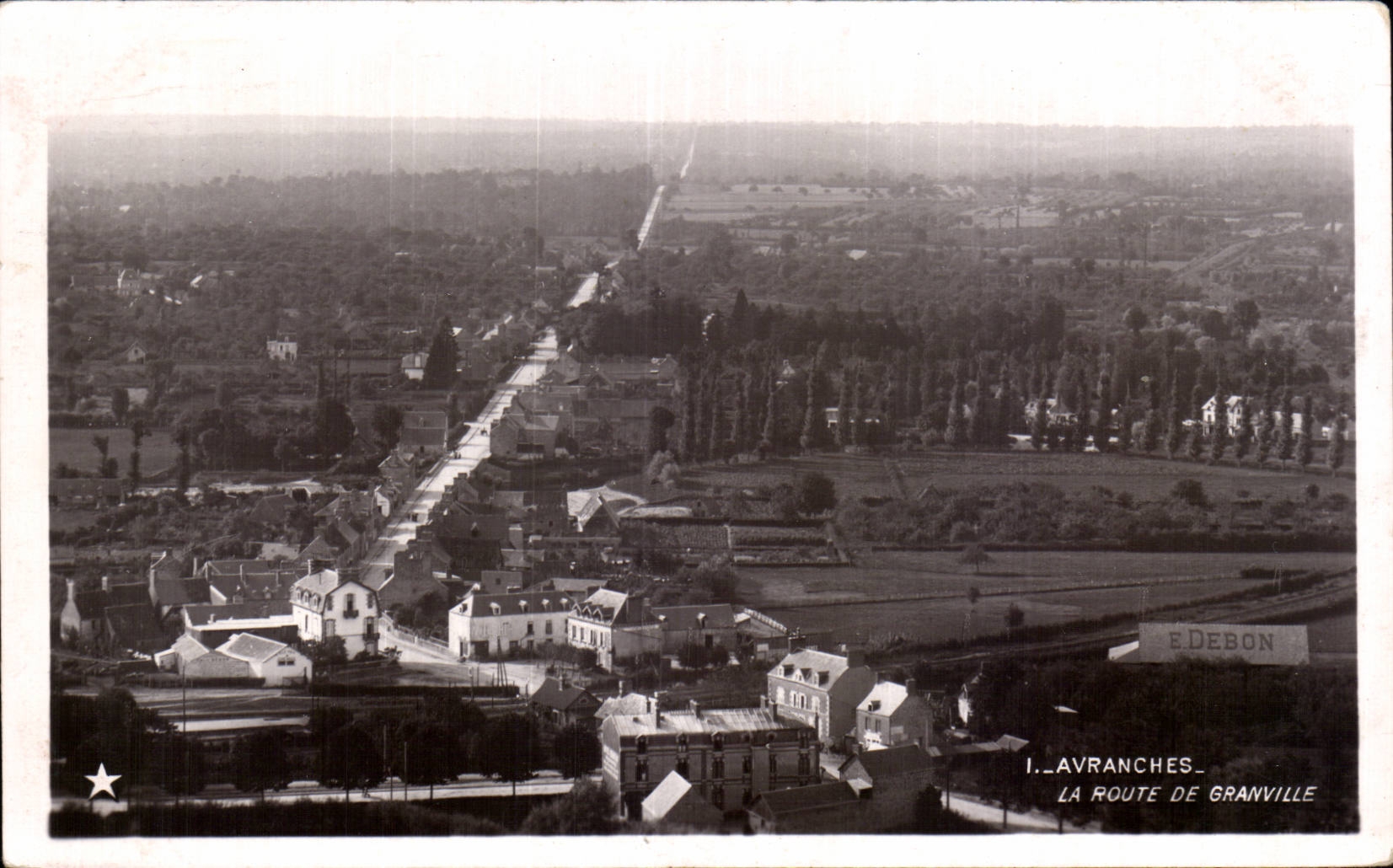 Avranches — La route de Granville — E. Debón