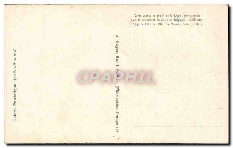 CPA Militaria Dernier lambeau de l heroique Belgique Roi Albert — Rückseite