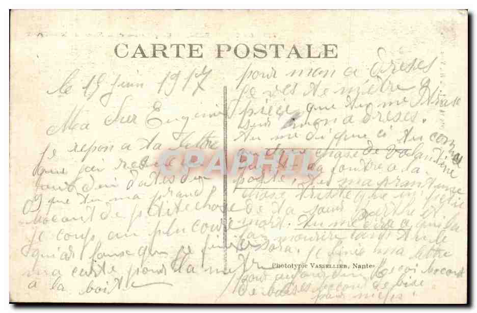 Champaña — Ruinas de la Granja de Wacques — Visé, H. L. — N° 520 — Reverso