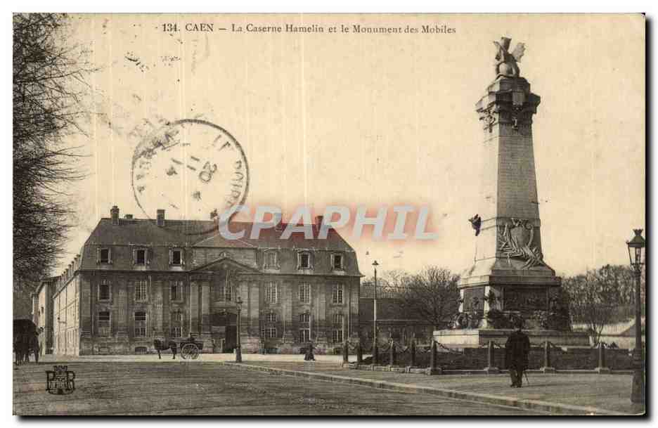Caen - La Caserne Hamelin et le Monument des Mobiles - CPA 