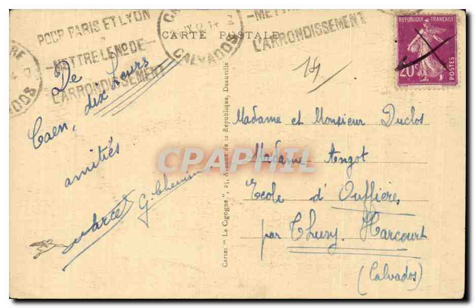 Caen - La Nouvelle Passerelle - CPA  — Verso