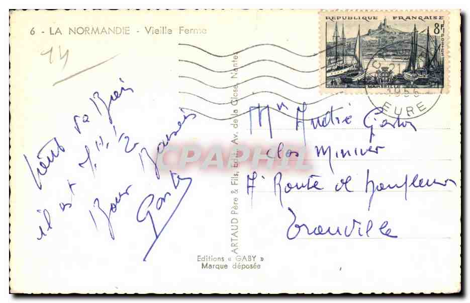 La Normandie - Vieille Ferme - CPA  — Rückseite