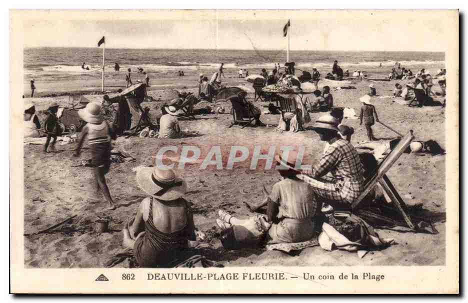 Deauville-Plage Fleurie — Un coin de la Plage — série 862