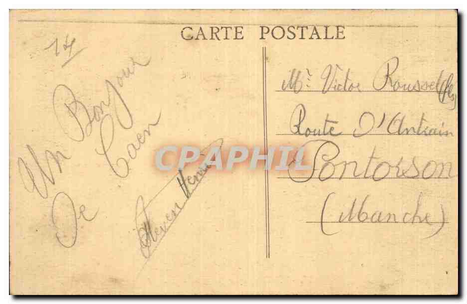 Caen - Fontaine des Trois Graces - CPA  — Back