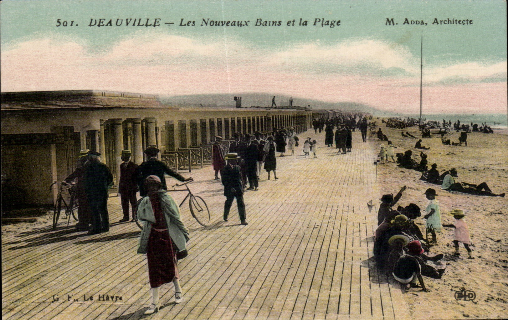 Deauville — Les Nouveaux Bains and the Beach — M. Adda, Architect