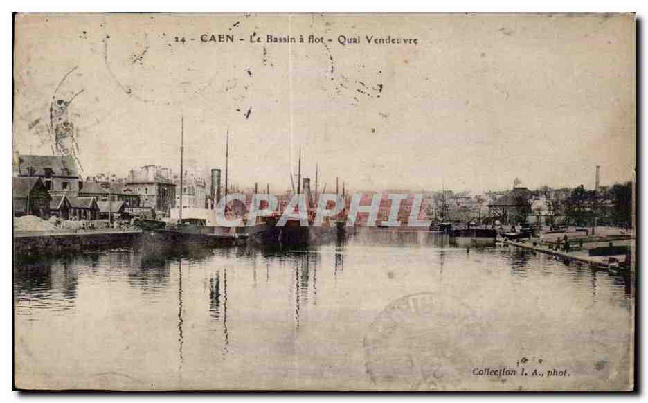 Caen - Le Bassin à flot - Quai Vendevre — Collection L. A., phot.