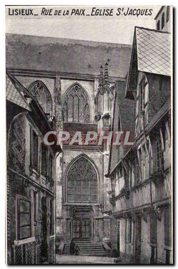 Lisieux - Rue de la Paix - Église Saint-Jacques