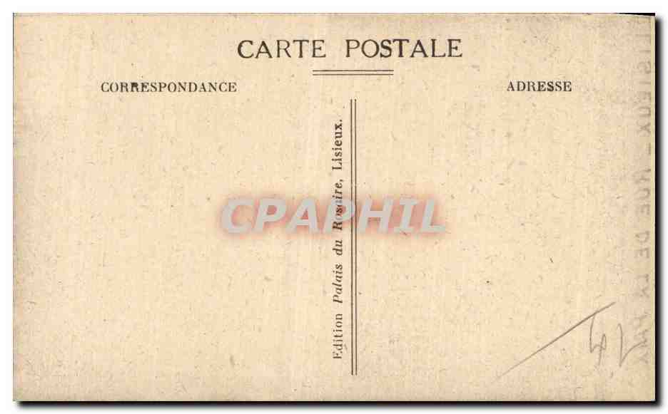 Lisieux — Rue de la Paix — Édition Palais du Rosaire — Verso