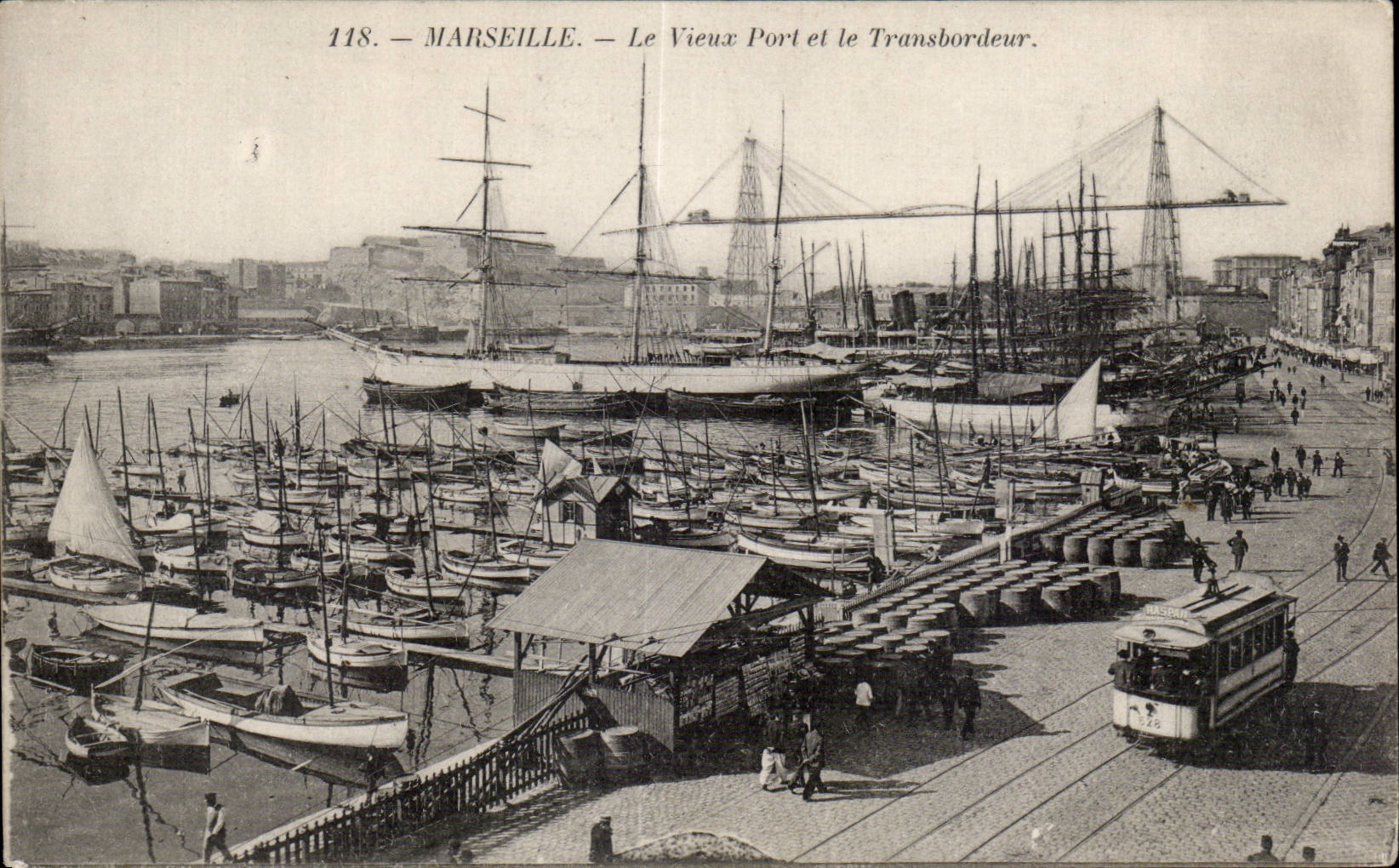 MARSEILLE — Le Vieux Port et le Transbordeur — Éditeur non identifié, n° 118
