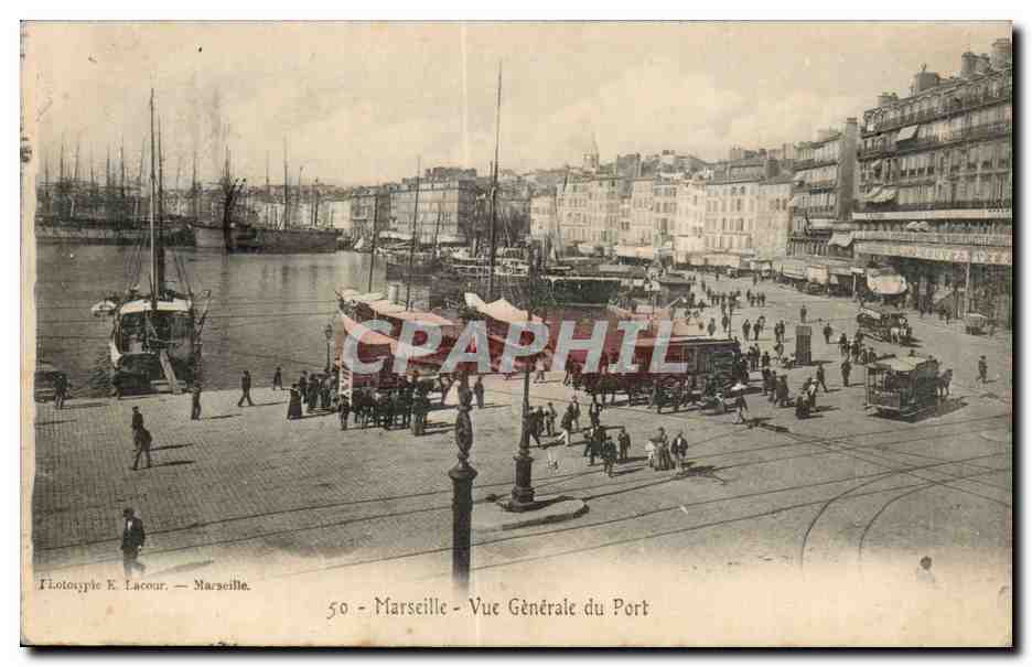 Marseille - Vue Generale du Port - CPA 