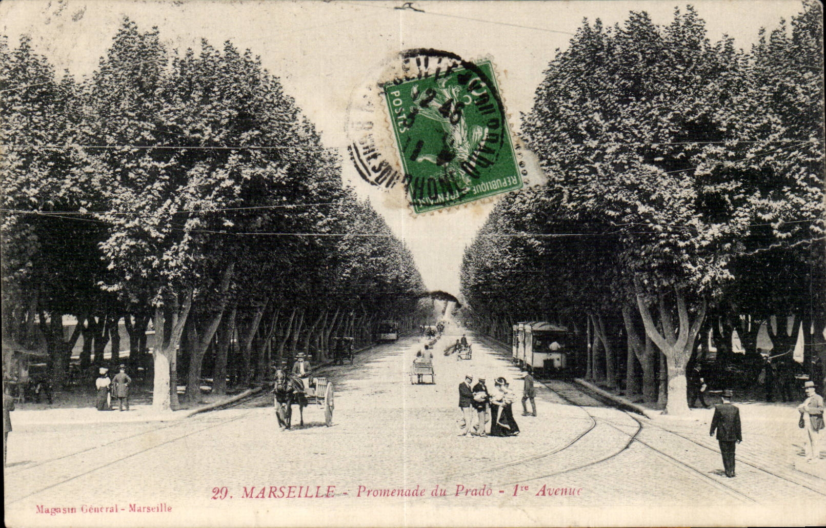 Marseille - Promenade du Prado - I Avenue - CPA 