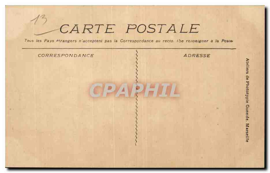 Marseille - Promenade du Prado Tramway - CPA  — Rückseite