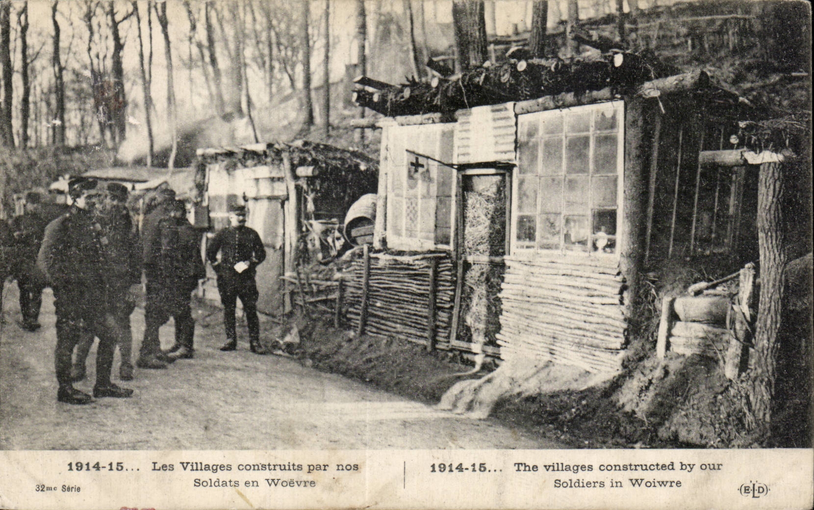 CPA Guerre de 1914 Les villages construits par nos soldats en Woevre 