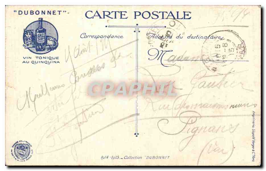 CPA Guerre de 1914 Militaria Lanciers belges defendant une route — Verso