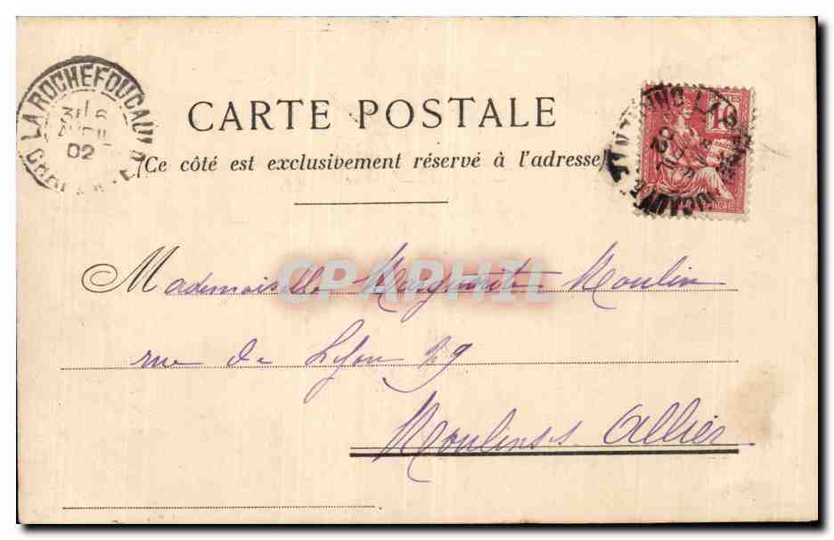 Camp de la Braconne — Cercle de MM. les Officiers — Provençal 1-13 — Verso