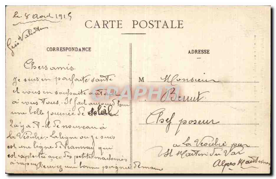 CPA Guerre de 1914 Militaria La grande guerre en Lorraine Curieuse forme d un obus de 75 apres son explosion — Rückseite