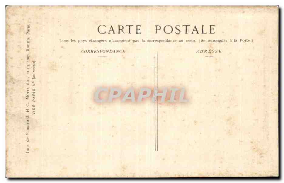 CPA Senlis Apres le bombardement  — Rückseite