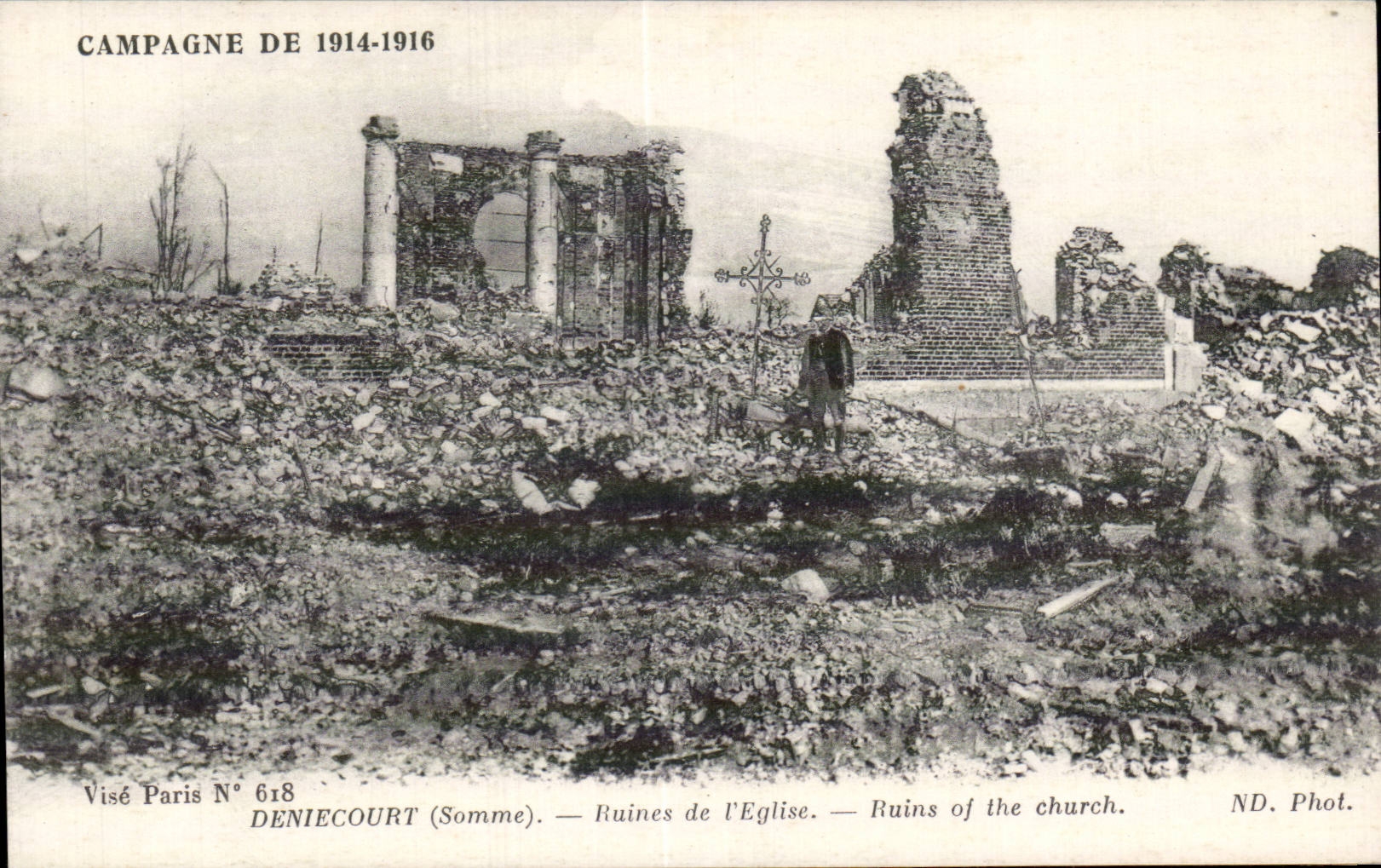 Deniecourt (Somme) — Ruines de l'église — Visé Paris N° 618
