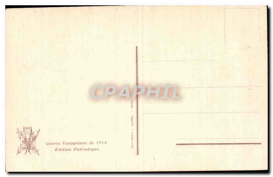 L'Interrogatoire — scène de guerre — édition patriotique 1914 — Reverso