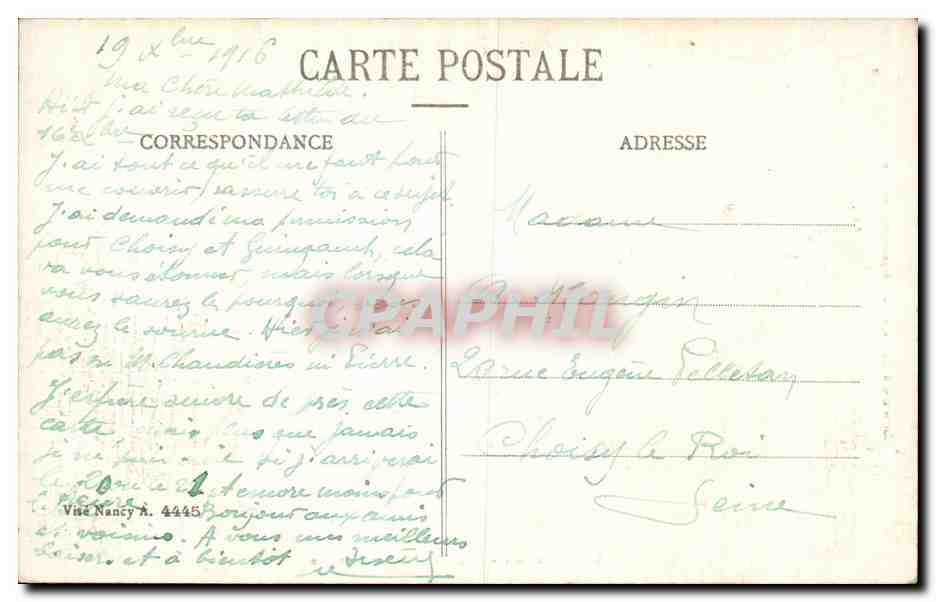 La Guerre en Champagne 1914-15-16 — Différents aspects de la Ferme Pierquin — Collection G. Dubois — Back