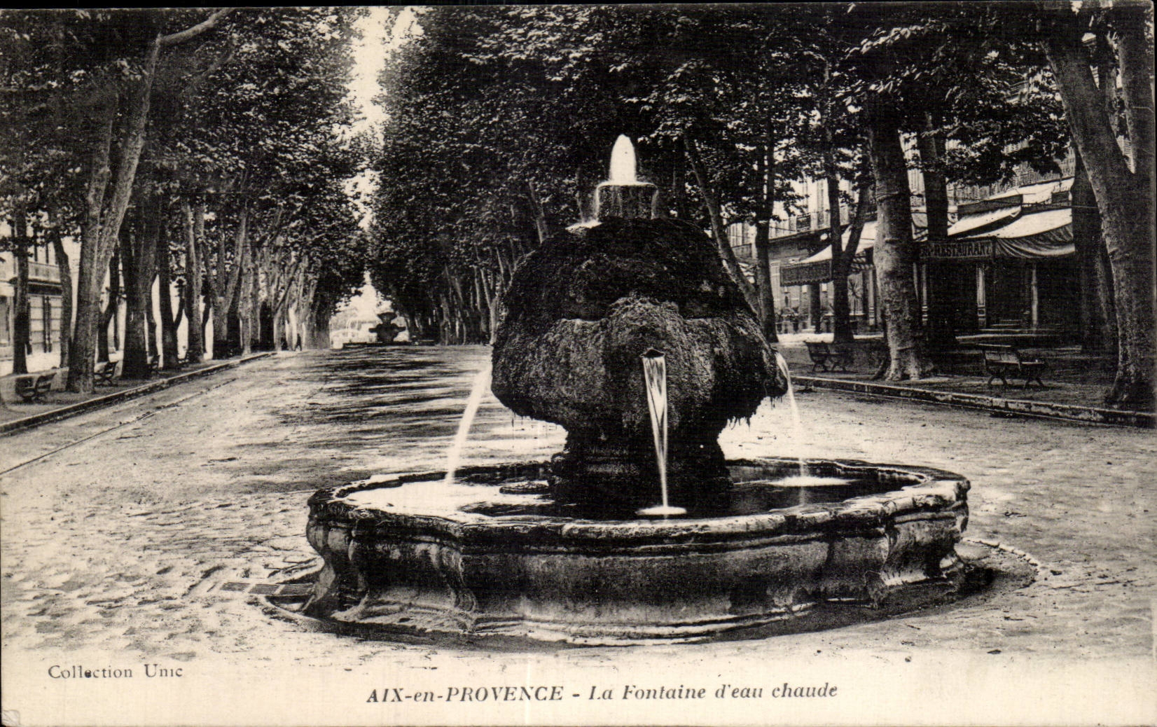 AIX-en-PROVENCE — La Fontaine d'eau chaude — Collection Une
