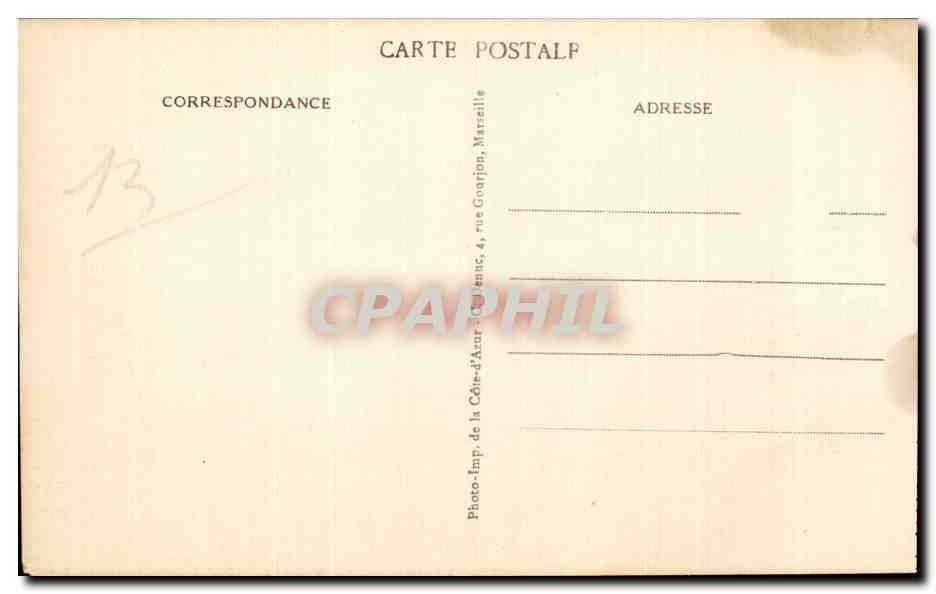 Les Stes MARIES-de-la-MER (B. du-R.) — Station Balnéaire — Bords de la Mer et la Jetée — Édit. Armieuxe, Lyxon — Verso