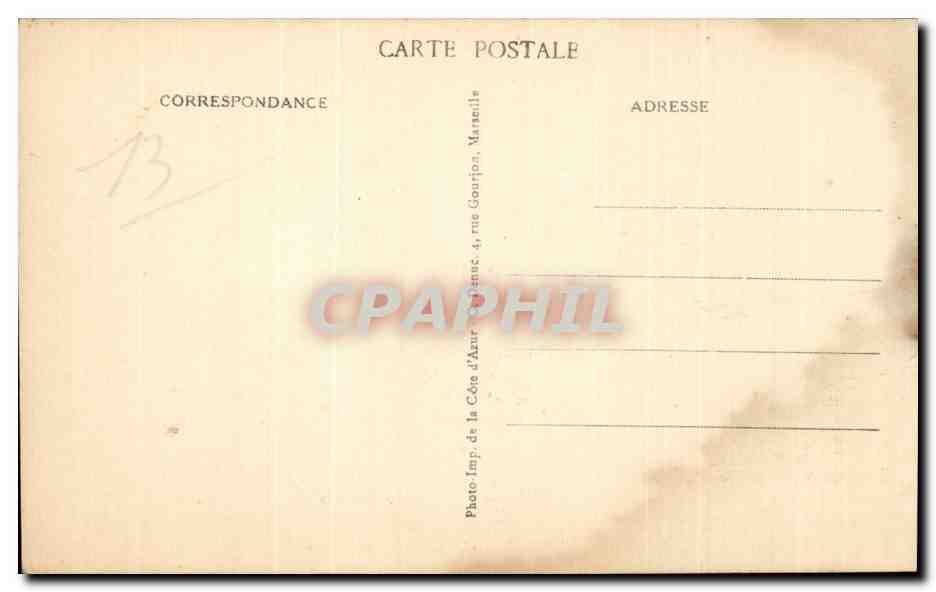 CPA Les Saintes maries de la mer Le marquis de Boroncelli de Javon sur son cheval Horse — Rückseite