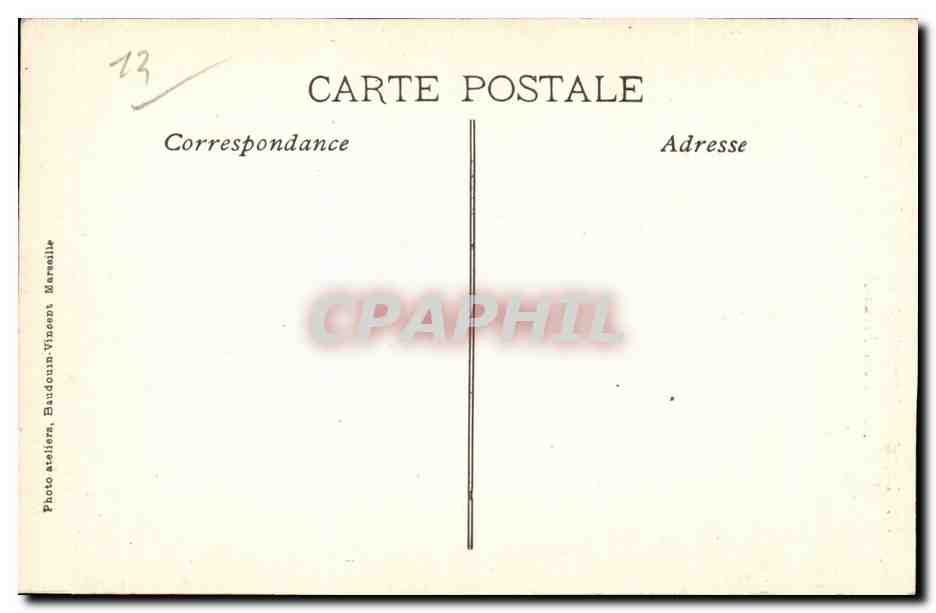 CPA Marseille Exposition internationale d electricite 1908 Palais des beaux arts  — Rückseite