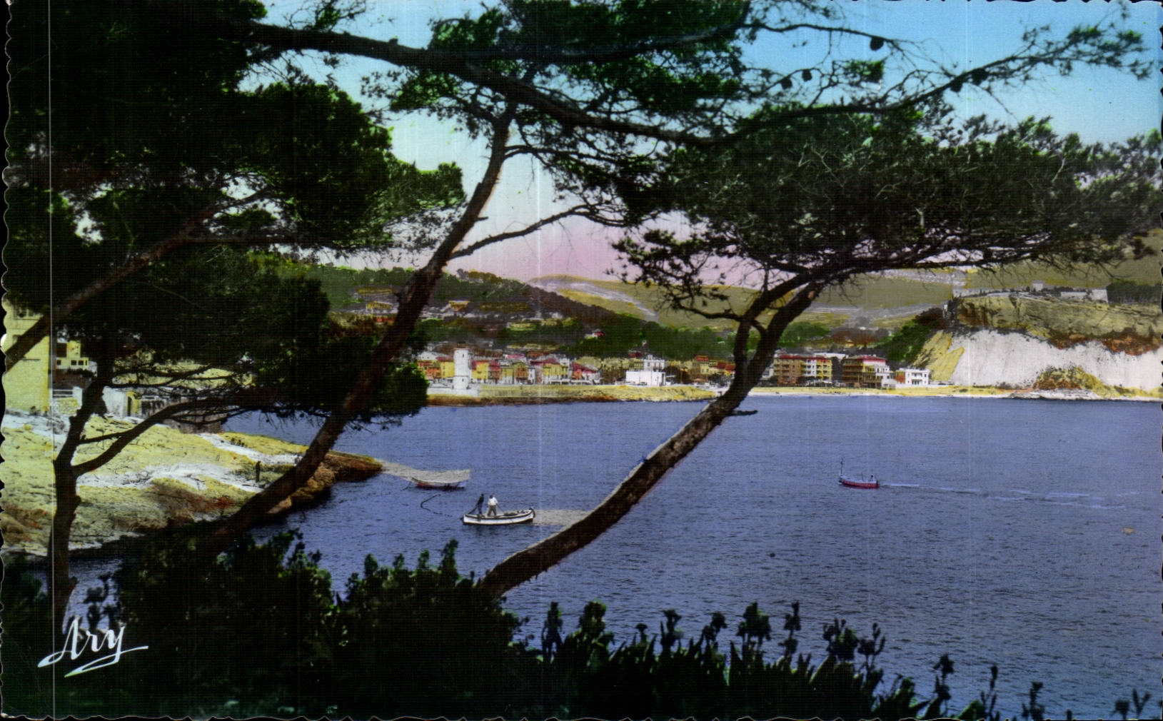 CPSM Cassis sur Mer Panorama vu des roches blanches