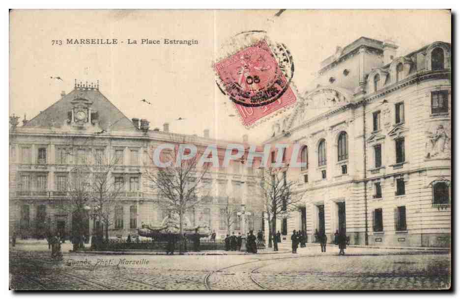 Marseille - La Place Estrangin - CPA 