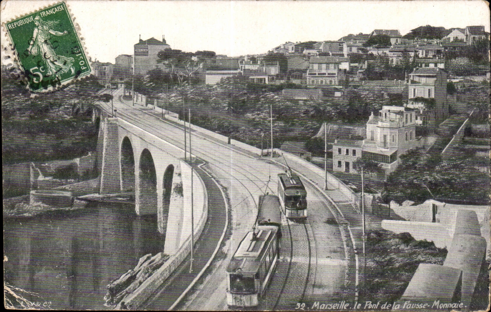 Marseille - Le Pont de la Fausse Monnaie - CPA 